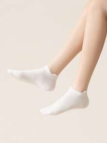 5/6/20/30 Pairs Women's Mesh Breathable Cotton Socks, Moisture-Wicking Anti-Odor Thin Ribbed Low-Cut Invisible Socks, Casual Everyday Socks - Multicolor - View 5