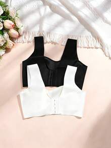 2 chiếc áo ngực không gọng cho bé gái tuổi teen, dây vai rộng, chất liệu thân thiện với làn da, phù hợp cho bé từ 13 đến 16 tuổi - Nhiều màu - Xem 2