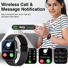 Reloj inteligente 2026 nuevo de 1.83 pulgadas con pantalla táctil HD completa, unisex, compatible con llamadas/respuestas telefónicas, podómetro, contador de calorías, múltiples modos deportivos, notificación de mensajes y recordatorio de llamadas, reloj inteligente multifunción, reloj inteligente deportivo, compatible con sistemas Android/iOS - Multicolor - Ver 4
