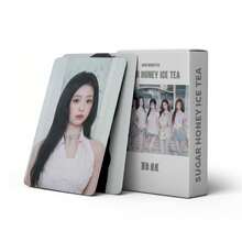 55張 BABY M0NSTER <CHOOM>新專輯 <SUGAR HONEY ICE TEA> 粉絲支持 LOMO 收藏卡，包含 AHYEON、RU KA、PHARITA、RO RA、ASA 多種風格照片卡，清新百搭，適合所有場合 - 淺藍色 - 查看 12