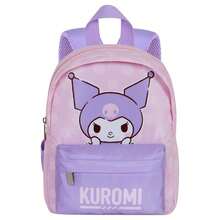 Hello Kitty Safta 和朋友們兒童書包，27x22x10 厘米，兒童款，正面拉鍊口袋，頂部提手和加厚肩帶，粉紅色和淡紫色 - 選項 9 - 查看 3