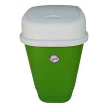 Bathroom Trash Bin - Green - View 1