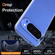 适用于 Pixel 10 / Pixel 10 Pro 的透明软硅胶手机壳，1 件装。柔韧贴合的透明 TPU 硅胶材质，适用于 Pixel 10 / 10 Pro / 10proxl / 6 / 7 / 8 / 9 / 9A 手机。超薄设计，握感舒适，防震保护。 - 無色 - 查看 4