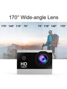 Reletech 4K 雙模式運動攝影機,4K Ultra HD/1080P 雙高清錄影,1050mAh 大容量電池,30米防水(含防水殼),戶外騎行、徒步、潛水錄影必備 - 查看 11