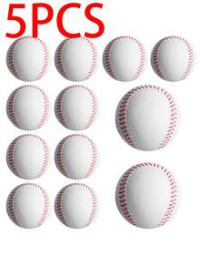 Durable Baseball For Reduced Impact Batting Thick Spongy Foam Balls For Youth Training Solid White Blank Baseball Perfect For Indoor Hitting Machine And Autograph Decor Cute Baseball Summer Workout Sports Equipment Exercise Ball Stuff - Baseball - View 17