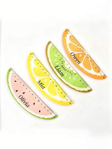 Custom Creative Fruit-Shaped Ruler, Teaching Reward, Birthday Decoration, Student Stationery, Creative Gift, Back To School Gift - Multicolor - View 4