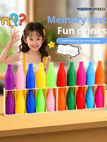 Children's Fun Drink Color Matching Early Education -What-It-Is Memory Training Table Game Interactive Puzzle Toy - Multicolor - View 5
