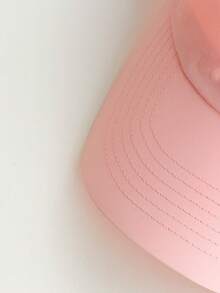1件女款軟頂糖果色字母棒球帽,春夏戶外防曬快乾透氣運動旅行帽,薄款淺帽頂小頭圍遮陽帽,返校季 - Min字母 - 查看 9