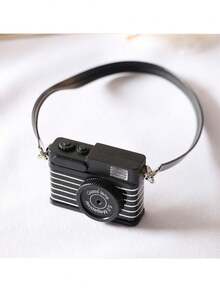 Retro Camera Set Mini SLR Camera Model With Working Flash Light, Sound Effect Keychain, Home Decor, Photography Hobby Collection, Nostalgic Display Item, Digital Camera, Vintage Camera, Youth Micro Creative Toy, Doll House Desktop Decor, Micro Toy Creative - Multicolor - View 11