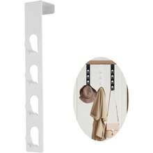 A Four-Layer Metal Hat Rack With 1 Powerful Vertical White Hat Hook, Holds Bags, Clips, Scarves, Hats, Keys And More, Over-Door Storage Organizer For Entryway, Closet, Hallway, Space-Saving Home Organizer, Perfect Mother's Day Gift - Black - View 2