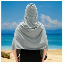 Cooling Hooded Cape , Burnoose,Super Absorption, Fast Drying , Used For Outdoor Works Sun Protection, Beach, Fitness, Hiking Fishing And Other Long-Term Sun Protection Cape, Cloak. Excellent Cooling Beach Towels For Hot Weather , Sun Protection Set - Multicolor - View 5