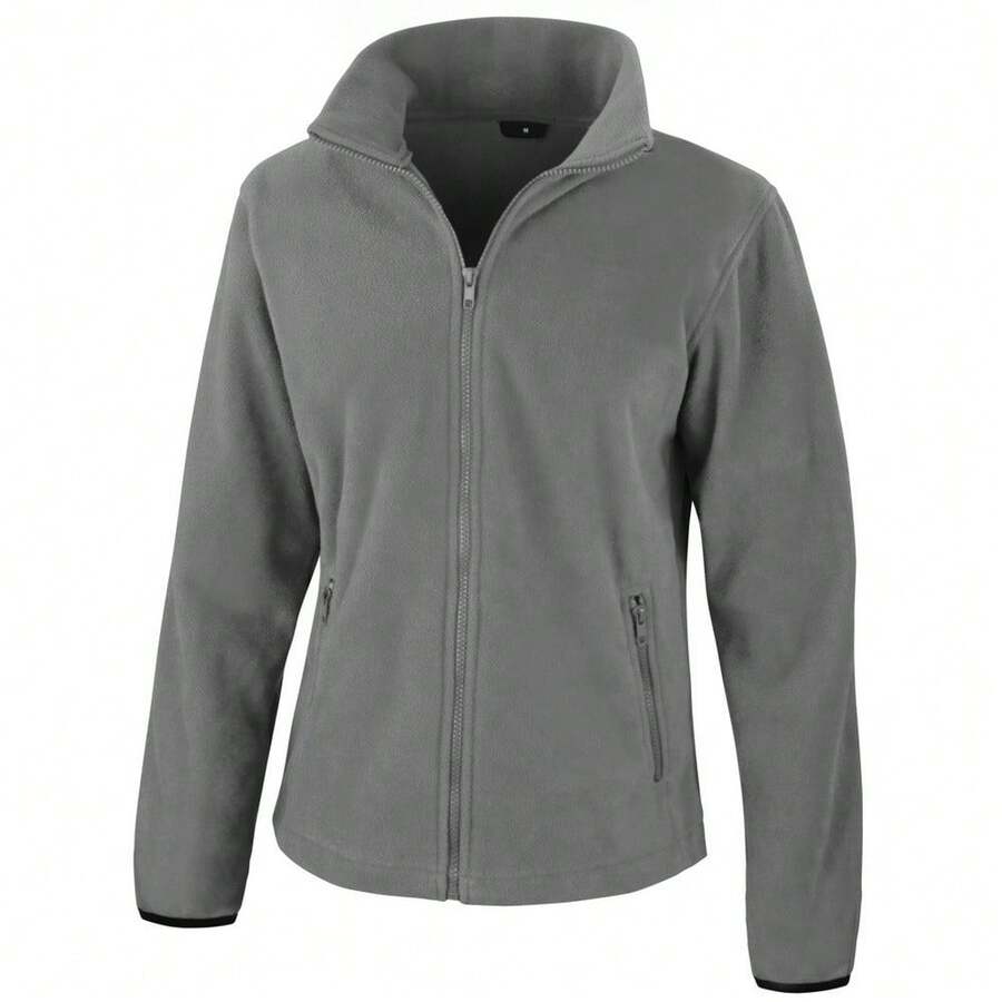 Result Womens/Ladies Core Fashion Fit Fleece Top/Full Zip Jacket - Pure Grey - View 1