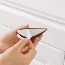 2pcs Multi-Color Mini Plastic Pull Handles, Self-Adhesive No-Drill Easy Installation, Suitable For Cabinets, Drawers, Wardrobes, Cabinet Doors - A-2PCS - View 2