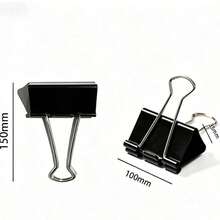 Set Klip Penjepit Jilid Raksasa - 60 Klip Ekstra Besar (Ukuran Khusus), 75mm, 100mm, Plus Warna & Hitam 60mm, Klip Lipat Logam Tugas Berat | Cocok Untuk Menyegel Makanan, Dokumen Kantor, Pajangan Foto & Penyimpanan Rumah - penjepit kertas - View 14