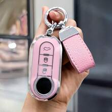 1件裝汽車鑰匙遙控器保護套，軟 TPU 鑰匙套/保護殼，適用於 Fiat 500、Boyue、Bravo、Iveco、Olsen 汽車鑰匙遙控外殼，防摔防塵，精緻高端鑰匙包，適合女性 - KY33 - 查看 19