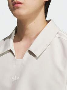 Adidas Originals 男士 RUGBY POLO 針織領長袖衫 TKH4517 - 米色 - 查看 4