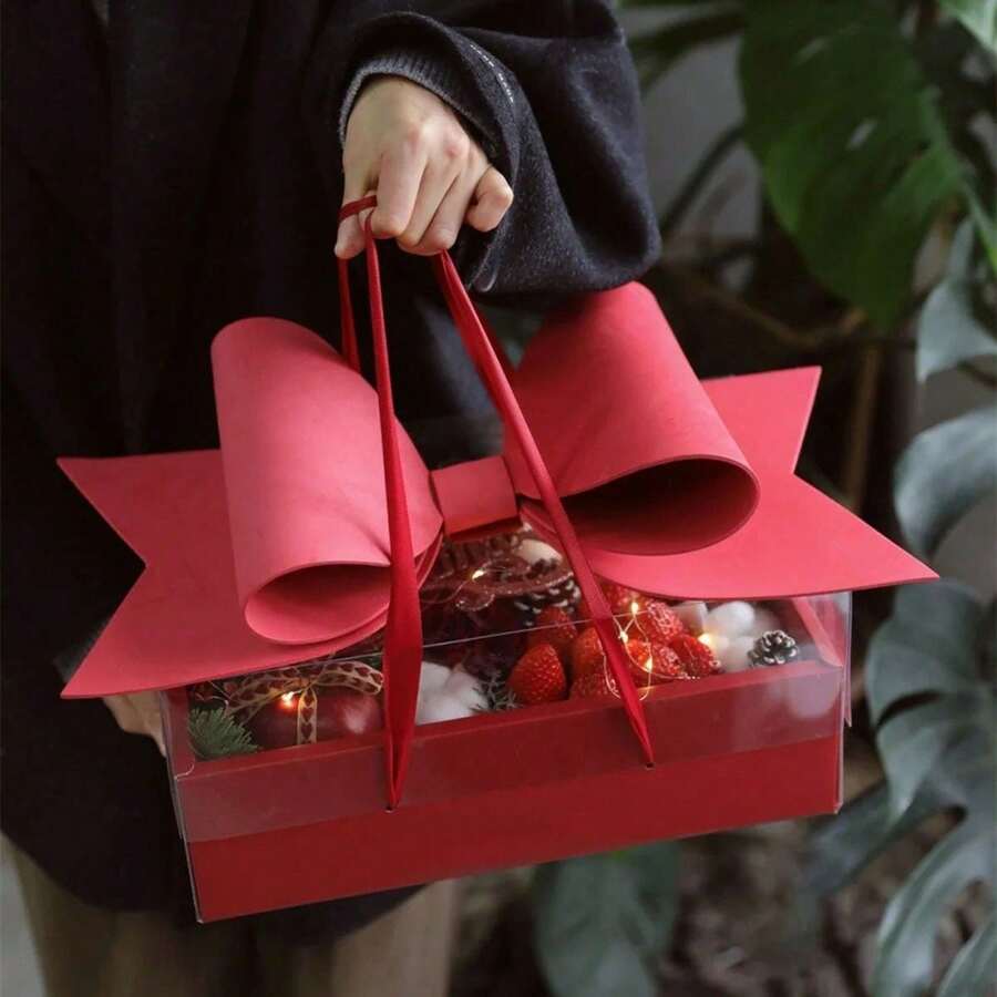 1件裝禮品盒 花卉包裝盒 聖誕禮品盒 伴娘禮品盒 新娘送禮會 生日禮品盒 婚禮禮品盒 訂婚禮品盒 派對禮品盒 新年禮品盒