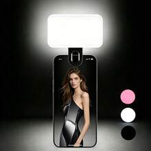 1pc Makeup Light, LED Selfie Light, Portable LED Light, Ring Light, Clip-On Light, With 3 Lighting Modes, Suitable For Selfie And Mirror Lighting, Compatible With Smartphones And Computers, Suitable For Makeup, Video Conferencing, Live Streaming, Video Calls And Room Decoration - A - View 3