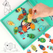Magnetic Multi-Function Fishing Word Puzzle Game, Children Animal Early Education Cognitive Educational Parent-Child Puzzle Toy - Multicolor - View 6