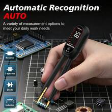 L.A.OL.A.U LAOLAU TS-800 Smart Tweezers SMD Tester Multimeter Digital Pengidentifikasi Otomatis Resistor Kapasitor Dioda Indikator Probe Berlapis Emas Tweezers Bridge Tester Pengisian Daya Tipe-C Layar LCD Besar Penahan Data Alat Pengukuran Komponen Elektronik - MultiWarna - View 8