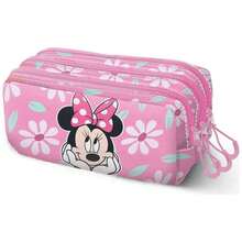 Safta Minnie Mouse Disney  T Le Pencil Case, Children's School Pencil Case With 3 Compartments And Zipper, 11x23x10 Cm, Inner Lining And Back Strap Adaptable To Trolley - Option 1 - View 3