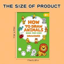 1pc Step-By-Step Drawing Book Coloring Book With Pattern Decomposition Teaching You How To Draw, Early Education Educational Toy, Preschool Writing Practice Workbook, Suitable For Kindergarten And Children Aged 3 And Above - Multicolor - View 4