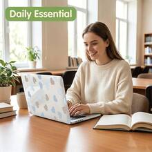 2件組透明硬 PC 筆電保護殼，相容 Macbook，防滑矽膠腳墊、鏤空散熱孔、全包防震保護套，適用 13 Neo/13.3 Air/13.3 Pro/13.6 Air/14.2 Pro/15 Air/16.2 Pro - 查看 2