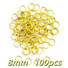 100pcs 8/10mm Small Double Open Jump Rings Colourful Small Key Rings Split Rings Functions On Connectors For Jewelry Crafts Decorations And DIY - Double Loop Hanging Loop - View 12