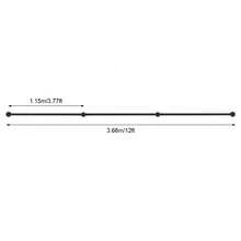 Three-Section Metal Stair Handrail Pipe Diameter 32mm - Black - View 2
