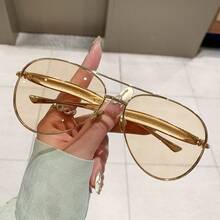 2026 New Classic Double Bridge Aviator Sunglasses For Men And Women, Metal Frame UV400 Anti-UV Driving Sunglasses, 8 Colors - C2 - View 10