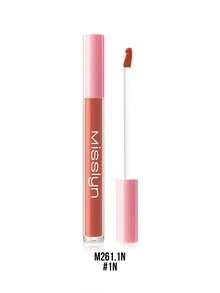 Misslyn 1pc Transfer-Proof Liquid Lipstick,Long-Wearing Lightweight Matte Lipstick & Gloss Set,Highly Pigmented Smudge-Proof Lip Color,Non-Sticky Moisturizing Finish,Bold Red Lip Makeup For Daily Wear,Party & Y2K Looks,Beauty Gift - #1 Under Sunshine - View 8