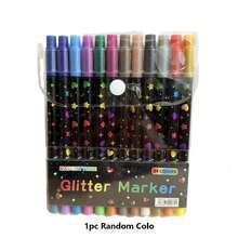 24 Colors Dual-Tip Glitter Pens, With Quick-Drying Ink, Fine Tip, From Tip To Barrel, Suitable For Scrapbooking, Card Making, Journaling, 24 Colors Dual-Tip Glitter Painting Markers, Suitable For S, Artists And Supplies, Professional Art Use - A - View 14