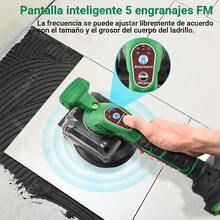 Vibrador Nivelador de Azulejos Inalámbrico Shawty para Suelos y Paredes con 2 Baterías de 20V - Verde - Ver 2