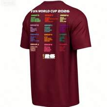 FIFA World Cup 2026 ™     World Cup Bracket Tee - Unisex - 酒紅色 - 查看 2