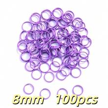 100pcs 8/10mm Small Double Open Jump Rings Colourful Small Key Rings Split Rings Functions On Connectors For Jewelry Crafts Decorations And DIY - Double Loop Hanging Loop - View 10