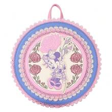 Safta Minnie Mouse Mini Disney  blommig ryggsäck, 22,86x8,26x22,86 cm, polyuretan konstläder, justerbara vadderade remmar, broderade detaljer och metalldetaljer - Alternativ 3 - Visa 4