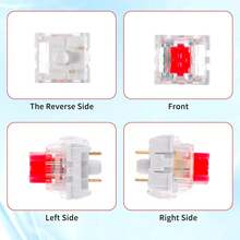 ITLY 50PCS Red Blue Mechanical Keyboard Switch 3Pin Dustproof Pre Lubed Hot Swap Switch With Free Switch Puller For Custom Keyboard - View 5