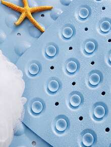 1pc Non-Slip Bathroom Mat, Fan-Shaped Shower Mat With Suction Cups And Foot Massage Bumps, Bathroom Floor Mat, Suitable For Shower Room, Safety Mat For Elderly And Children, Bathroom Accessories - Multicolor - View 10