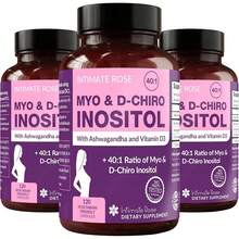 Intimate Rose Myo-Inositol And D-Chiro Inositol Supplement For Women, 40:1 Blend With Vitamin D3 And Ashwagandha, 360 Vegan Capsules (Pack Of 3) - 3 - View 11