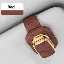 1pc Car Interior Accessories Glasses Holder Car Glasses Rack PU Leather Car Sun Visor Storage Clip Car Fashion Glasses Holder Multi-Function Storage Clip - Car-mounted - View 15