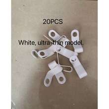 Small Hanger Suitable For Connecting Hooks Inside Wardrobe, Stackable Plastic Wardrobe Cap Rack, Thickened Plastic Connecting Hanger Clip, Suitable For Various Types Of Hangers. Used For Organizing And Connecting Hangers Inside Wardrobe, Stackable. Smooth Craftsmanship, Made Of New PP Material. Suitable For Holidays, Summer And Travel. - White - View 13