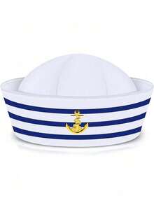 Set Topi Pelaut, Kostum Halloween, Topi Pesta Kapal Pesiar, Cosplay, Pertunjukan Festival, Pantai Musim Panas - Multiwarna 1 - View 7