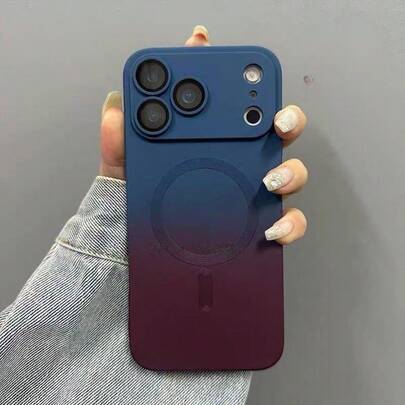 Fashion Gradient Matte Magnetic Phone Case Compatible With IPhone 17 Pro Max, 17 Pro, 17 Air, Apple 17, 16, 15, 14, 13, 12, 11 Pro Max Plus, 16E, S25 Ultra, S26 Ultra, A07, A26, A36, A37, A57, A56, A55, A16, A17, S25 FE, S24, S23, S22, S21, Apple 17 Phone Case, Gift, Apple 17 Pro Max Phone Protective Cover, Apple 16 Phone Case
