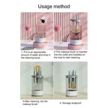 Makeup Brush Cleaning & Drying Tools - G-Sakura Pink - View 5