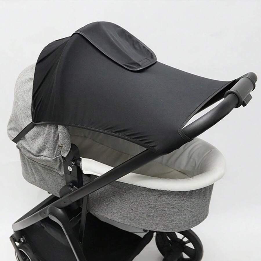 Stroller Sunshade, Protection, Universal Model, Baby Stroller Accessory, Breathable Canopy, Sunshade For Infant Stroller. - With Window - View 1