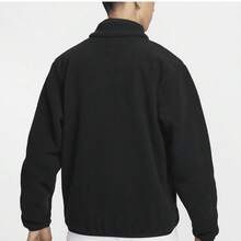 Nike Sportswear Club New Men's Versatile Fleece Warm Zip-Up Casual Sports Jacket FZ0889-010 - Black - View 3