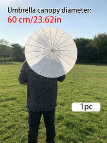 10件/5件/3件/1件 白色紙傘 婚禮裝飾傘 Ins風 手作油紙傘 DIY手工 舞台道具 派對裝飾 防曬 婚禮季拍照道具 - 多色 - 查看 17