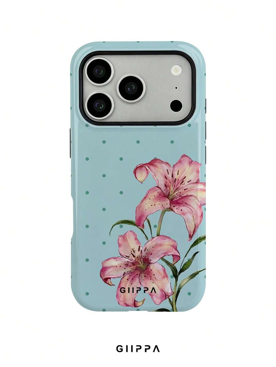 GIIPPA 1件薄荷藍背景搭配薄荷綠波點圖案設計手機殼,適用於Phone 17 Pro Max,兼容Phone 16 Pro Max、15 Pro Max、14 Pro Max,韓系高端時尚趣味手機殼,兼容11/12/13/14/15/16 Pro Max Plus,優雅設計男女皆宜,送女友的完美禮物,適合聖誕節、情人節、復活節、婚禮季與生日 - 薄荷藍 - 查看 1