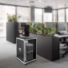 Futchoy 16U Server Rack Open Frame Rolling Network Data Rack 19 Inch W/ Casters 4 Pos - Black - View 11