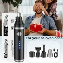 Electric Nose Hair Trimmer, USB Rechargeable Nose And Ear Hair Trimmer, Unisex Nose Hair Shaver, Painless Eyebrow And Facial Hair Removal Device, 500mAh Battery Capacity - View 11